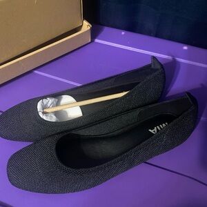 Mia Women's Black Knit Ballet Flats 9.5 NEW